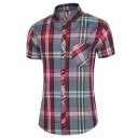 Camisa de cuadros para hombre F561 7