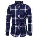Camisa de cuadros para hombre F642 13