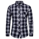 Camisa de cuadros para hombre F642 9