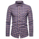 Camisa de cuadros para hombre F642 11