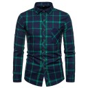 Camisa de cuadros para hombre F642 17
