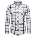 Camisa de cuadros para hombre F642 18