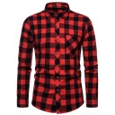 Camisa de cuadros para hombre F642 6