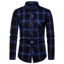 Camisa de cuadros para hombre F642 1