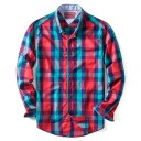 Camisa de cuadros para hombre F676 1