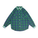 Camisa de cuadros para hombre F681 8