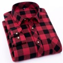 Camisa de cuadros para hombre F773 4