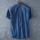 Camisa de ganga masculina F513 1