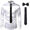 Camisa de hombre con corbata y pajarita 4