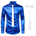 Camisa de hombre con corbata y pajarita 9
