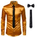 Camisa de hombre con corbata y pajarita 5