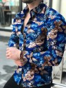 Camisa de hombre con estampado F435 4