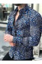Camisa de hombre con estampado F435 9
