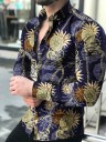 Camisa de hombre con estampado F435 8