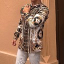 Camisa de hombre con estampado F724 7