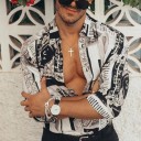 Camisa de hombre con estampado F724 9