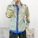 Camisa de hombre con estampado F769 2