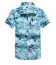 Camisa de hombre con estampado veraniego - Azul 1