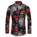Camisa de hombre con flores 1