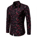 Camisa de hombre con hojas F527 6