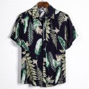 Camisa de hombre con hojas F830 4