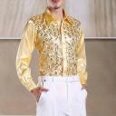 Camisa de hombre con lentejuelas F761 7 Camisa de hombre con lentejuelas F761 7