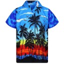 Camisa de hombre con palmeras F553 5