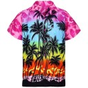 Camisa de hombre con palmeras F553 6