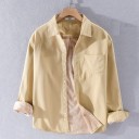 Camisa de hombre con ribete de piel 3
