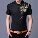 Camisa de hombre con rosas A3086 2