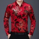 Camisa de hombre con rosas 1