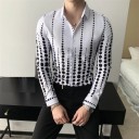 Camisa de lunares para hombre F861 1