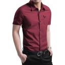 Camisa de manga corta para hombre F451 7