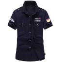 Camisa de manga corta para hombre F807 3