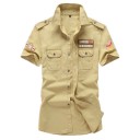 Camisa de manga corta para hombre F807 4
