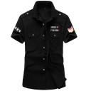 Camisa de manga corta para hombre F807 2