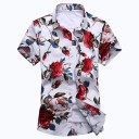 Camisa de moda con estampado de rosas J715 15
