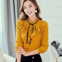 Camisa de mujer con volantes 5