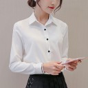 Camisa de mujer de color liso 1