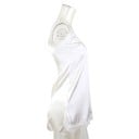 Camisa de noche para mujer con encaje y abertura Camisón elegante de un solo color con escote en V Poliéster ligero Moda nocturna delicada 10