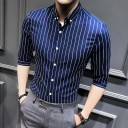 Camisa de rayas para hombre F595 5