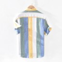 Camisa de rayas para hombre F609 1