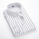 Camisa de rayas para hombre F667 3