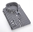Camisa de rayas para hombre F667 2