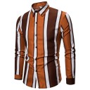 Camisa de rayas para hombre F748 5