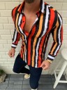 Camisa de rayas para hombre F771 2