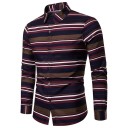 Camisa de rayas para hombre F779 5