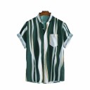 Camisa de rayas para hombre F796 3