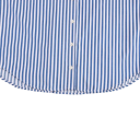 Camisa de rayas para mujer de corte suelto con manga larga y cuello Camisa elegante con botones de poliéster ligero Top estiloso en varios colores 24