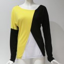 Camisa de senhora colorida de manga longa 3